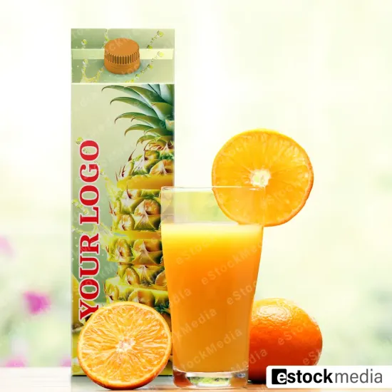 Fresh Creative Sliced Pineapple with Juice Splashes